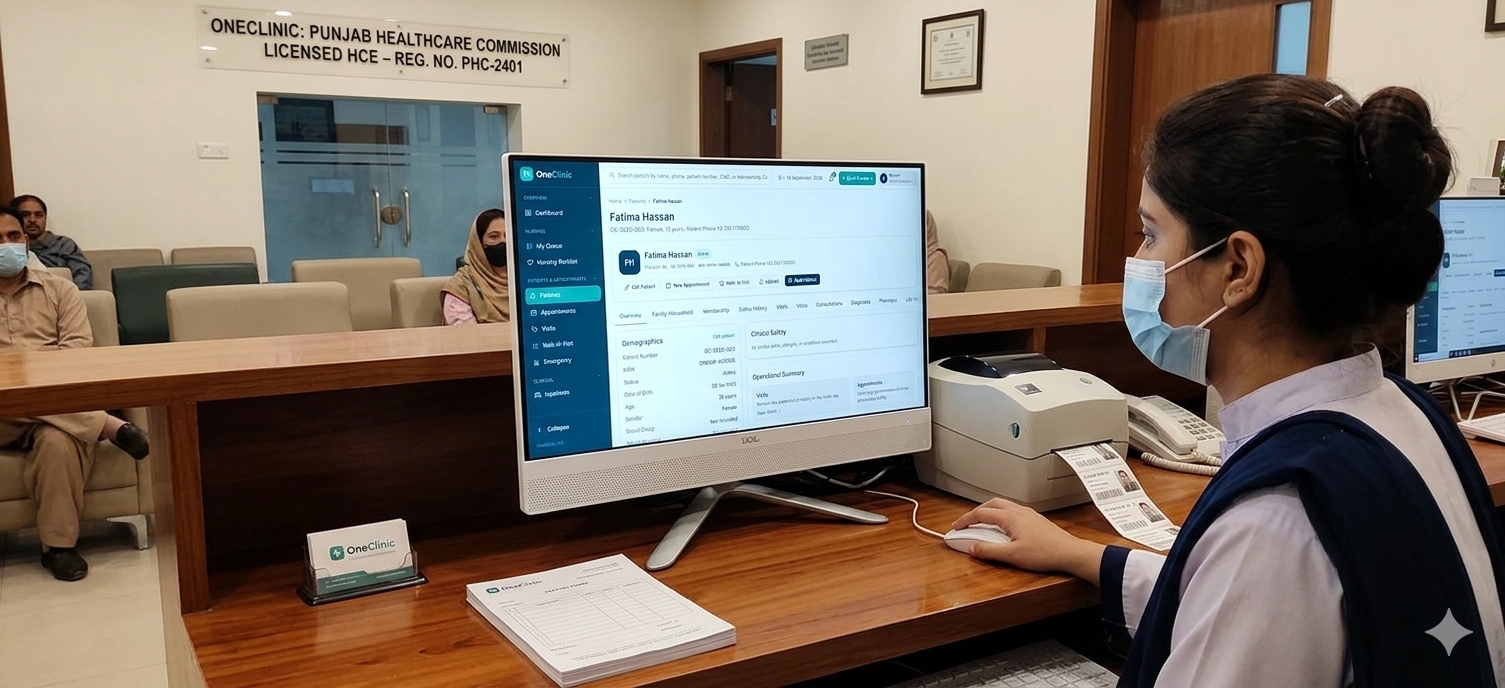 OneClinic brings patient, clinical and operational workflows together in one system.